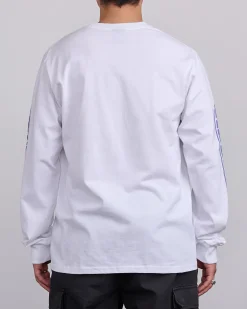 Outlet Stussy Pill Longsleeve T-Shirt White