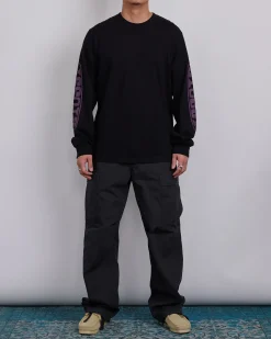 Best Stussy Pill Longsleeve T-Shirt Black