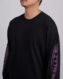 Best Stussy Pill Longsleeve T-Shirt Black