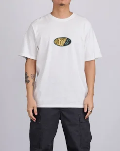 Hot Stussy Pitstop Pigment Dyed T-Shirt Natural