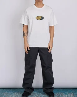 Hot Stussy Pitstop Pigment Dyed T-Shirt Natural