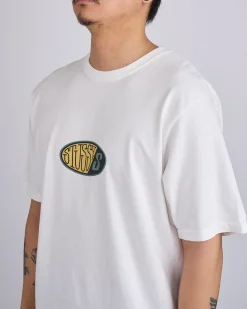 Hot Stussy Pitstop Pigment Dyed T-Shirt Natural