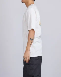 Hot Stussy Pitstop Pigment Dyed T-Shirt Natural