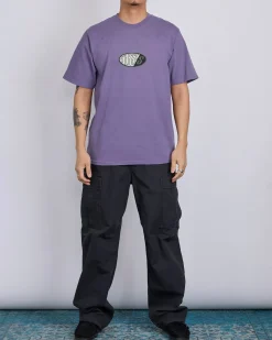 Hot Stussy Pitstop Pigment Dyed T-Shirt Grape