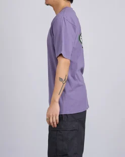 Hot Stussy Pitstop Pigment Dyed T-Shirt Grape