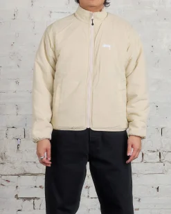 Online Stussy Sherpa Reversible Jacket Natural