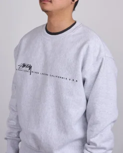 Online Stussy Smooth 80 Crew Ash Heather