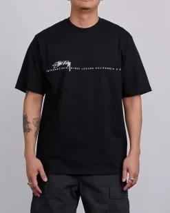 Discount Stussy Smooth 80 T-Shirt Black