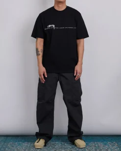 Discount Stussy Smooth 80 T-Shirt Black