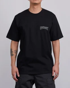 Discount Stussy Tough Tread T-Shirt Black