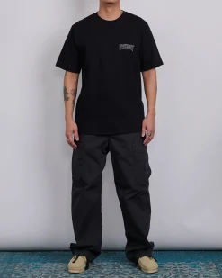 Discount Stussy Tough Tread T-Shirt Black