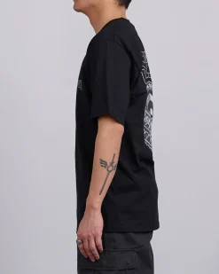 Discount Stussy Tough Tread T-Shirt Black