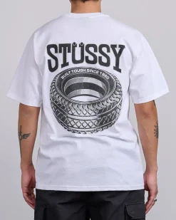 Best Stussy Tough Tread T-Shirt White