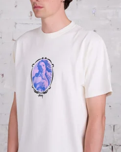 Outlet Stussy Venus Oval Pigment Dyed T-Shirt Natural