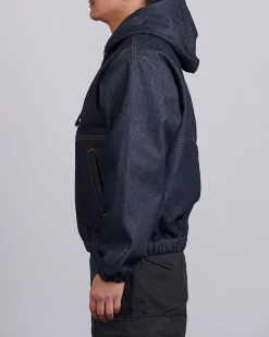 Outlet Stussy Work Jacket Denim Raw Indigo