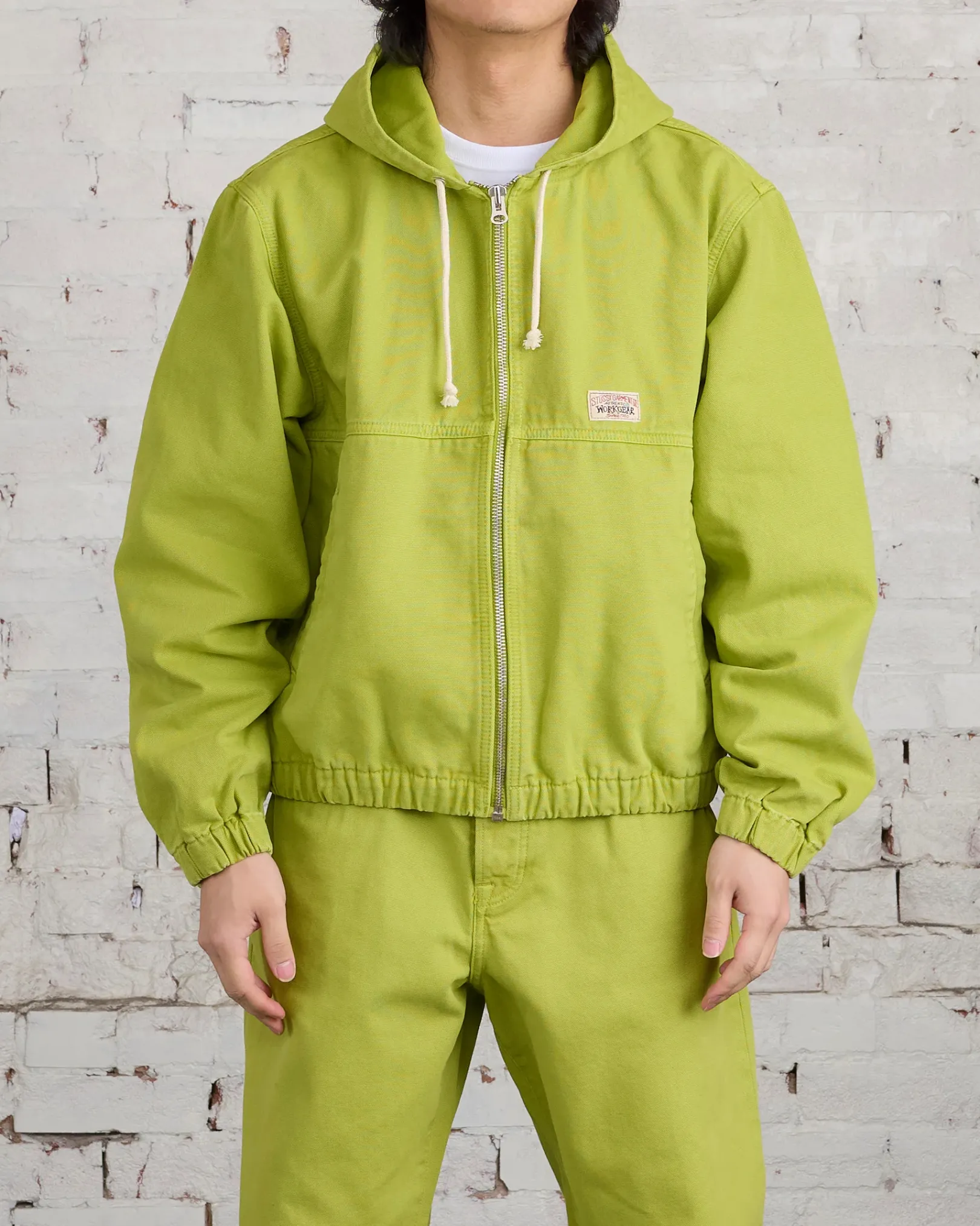 Sale Stussy Work Jacket Unlined Canvas Cactus