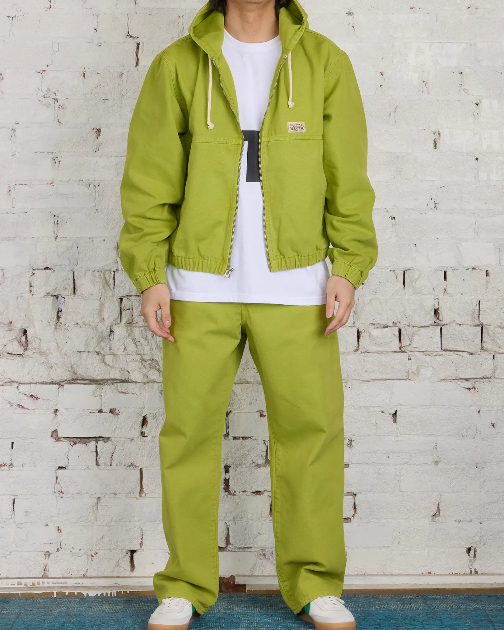 Sale Stussy Work Jacket Unlined Canvas Cactus