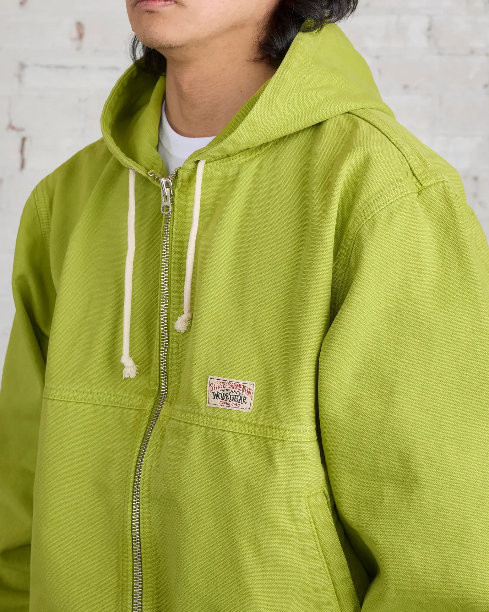 Sale Stussy Work Jacket Unlined Canvas Cactus
