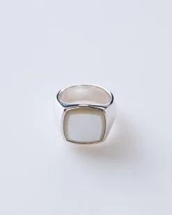 Best Tom Wood Cushion Ring Polished Silver 925/MOP