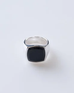Online Tom Wood Cushion Ring Polished Silver 925/Black Onyx