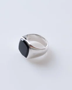 Online Tom Wood Cushion Ring Polished Silver 925/Black Onyx