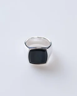 Outlet Tom Wood Cushion Ring Silver 925/Blue Hawk Eye