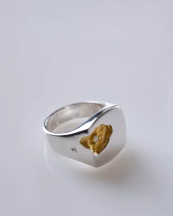 Online Tom Wood Mined Ring L Diamond Silver 925