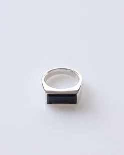 Fashion Tom Wood Peaky Ring Polished Silver 925/Black Onyx