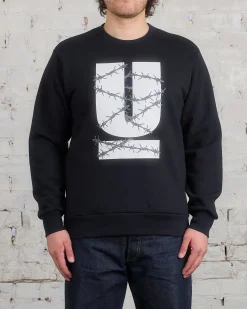 Online UNDERCOVER Barbed U Graphic Crewneck Black