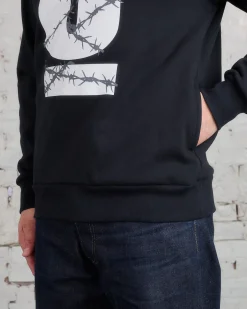 Online UNDERCOVER Barbed U Graphic Crewneck Black