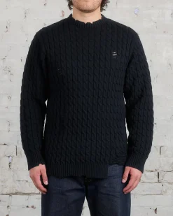 Clearance UNDERCOVER Distressed Knit Sweater Black