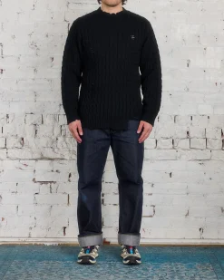 Clearance UNDERCOVER Distressed Knit Sweater Black