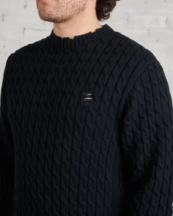 Clearance UNDERCOVER Distressed Knit Sweater Black
