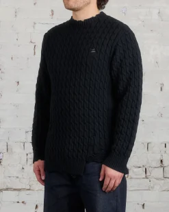 Clearance UNDERCOVER Distressed Knit Sweater Black