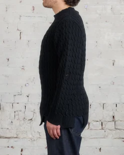 Clearance UNDERCOVER Distressed Knit Sweater Black