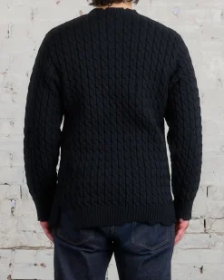 Clearance UNDERCOVER Distressed Knit Sweater Black
