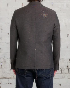 Best UNDERCOVER Drawstring Blazer Brown Mix