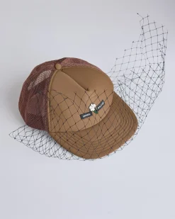 Clearance UNDERCOVER Mesh Veil Trucker Cap Brown