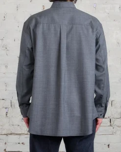 Hot UNDERCOVER Twin Peaks Patch Button Shirt Charcoal