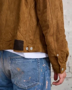 Discount visvim 101 Leather IT Jacket Lt.Brown