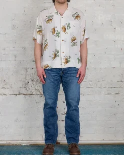 Sale visvim Copa Button-Down Shirt Silk Tora White