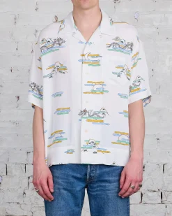 Outlet visvim Copa Button-Down Shirt Off White