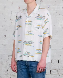 Outlet visvim Copa Button-Down Shirt Off White