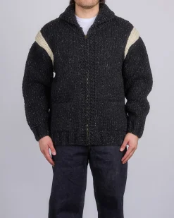 Fashion visvim Cowichan Hand Knit Sweater Black