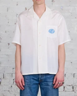 Outlet visvim Crosby Button-Down Shirt Silk Off White