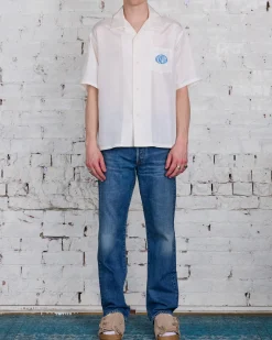 Outlet visvim Crosby Button-Down Shirt Silk Off White