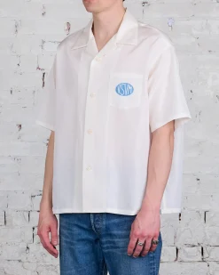 Outlet visvim Crosby Button-Down Shirt Silk Off White