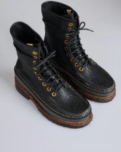 Sale visvim Grizzly Camper Hi-Folk Boot Black
