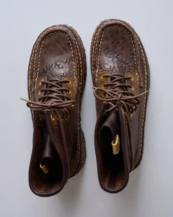 Discount visvim Grizzly Camper Hi-Folk Boot Dark Brown