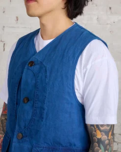 New visvim Gusto Down Vest Indigo